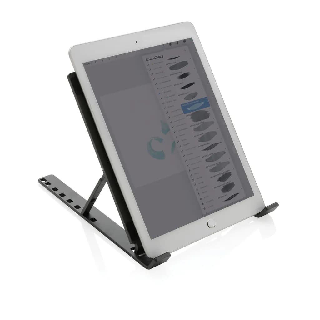 Terra universeller Laptop-/Tablet-Ständer aus RCS Aluminium - grau