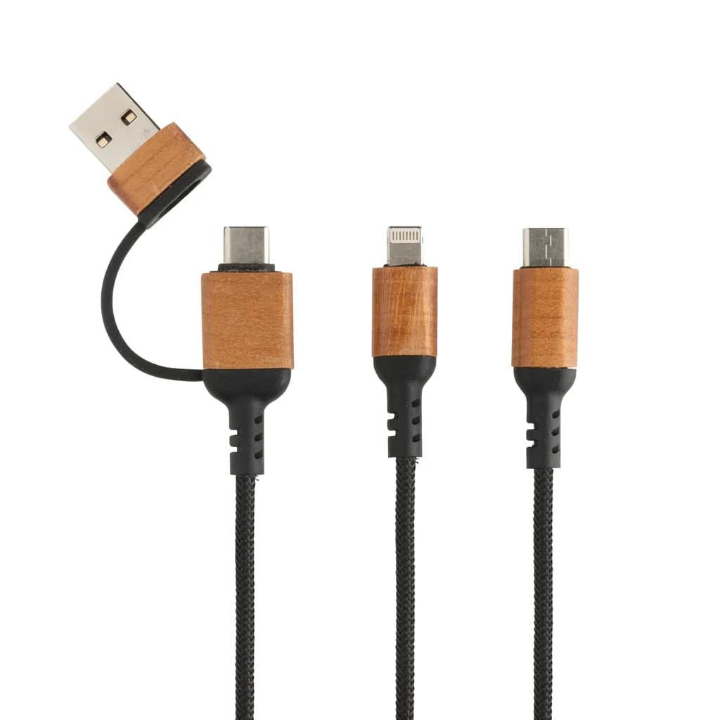 Ohio 6-in-1-Kabel aus RCS zertifiziert recyceltem Kunststoff - schwarz