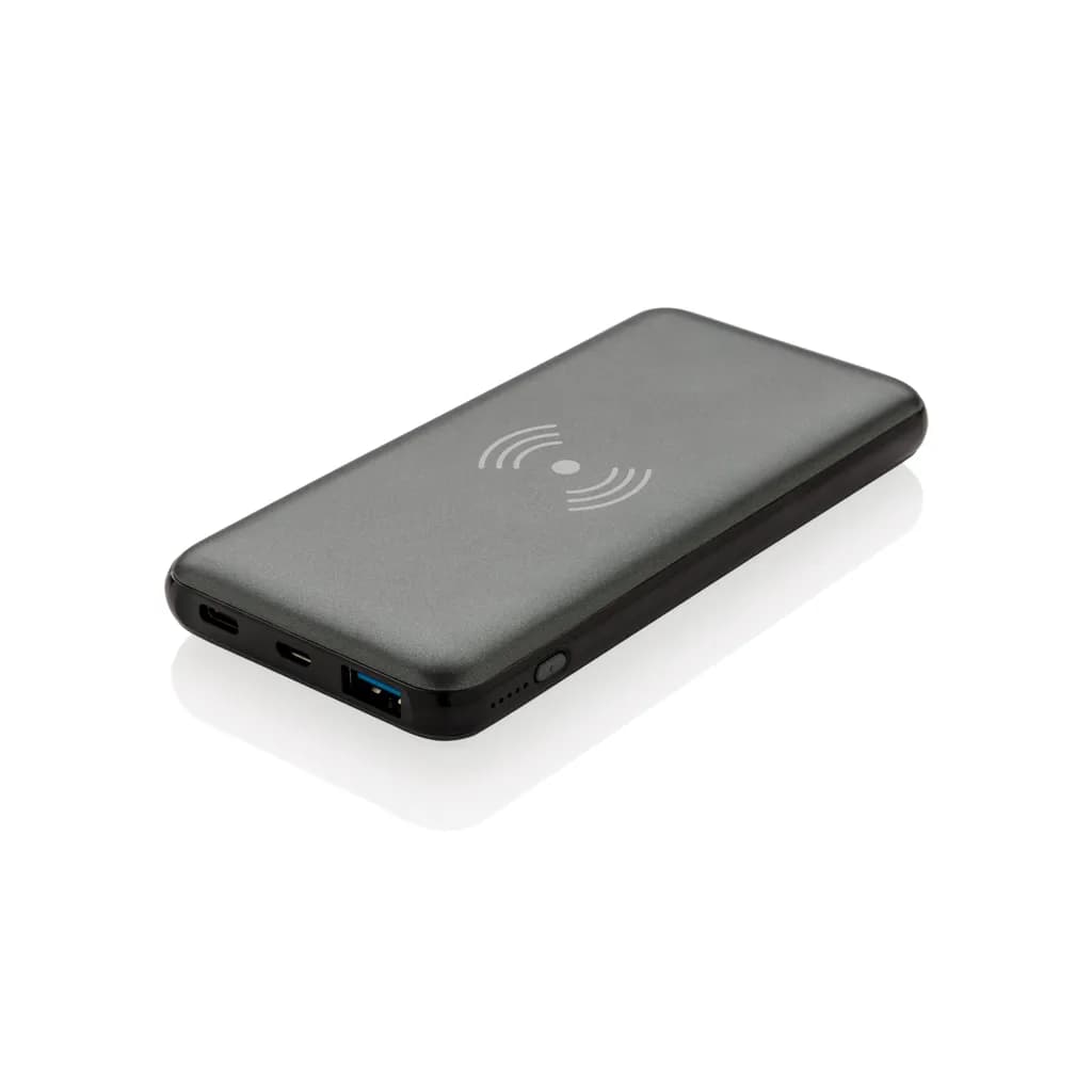 10.000 mAh FastCharging 10W Wireless Powerbank mit PD - grau