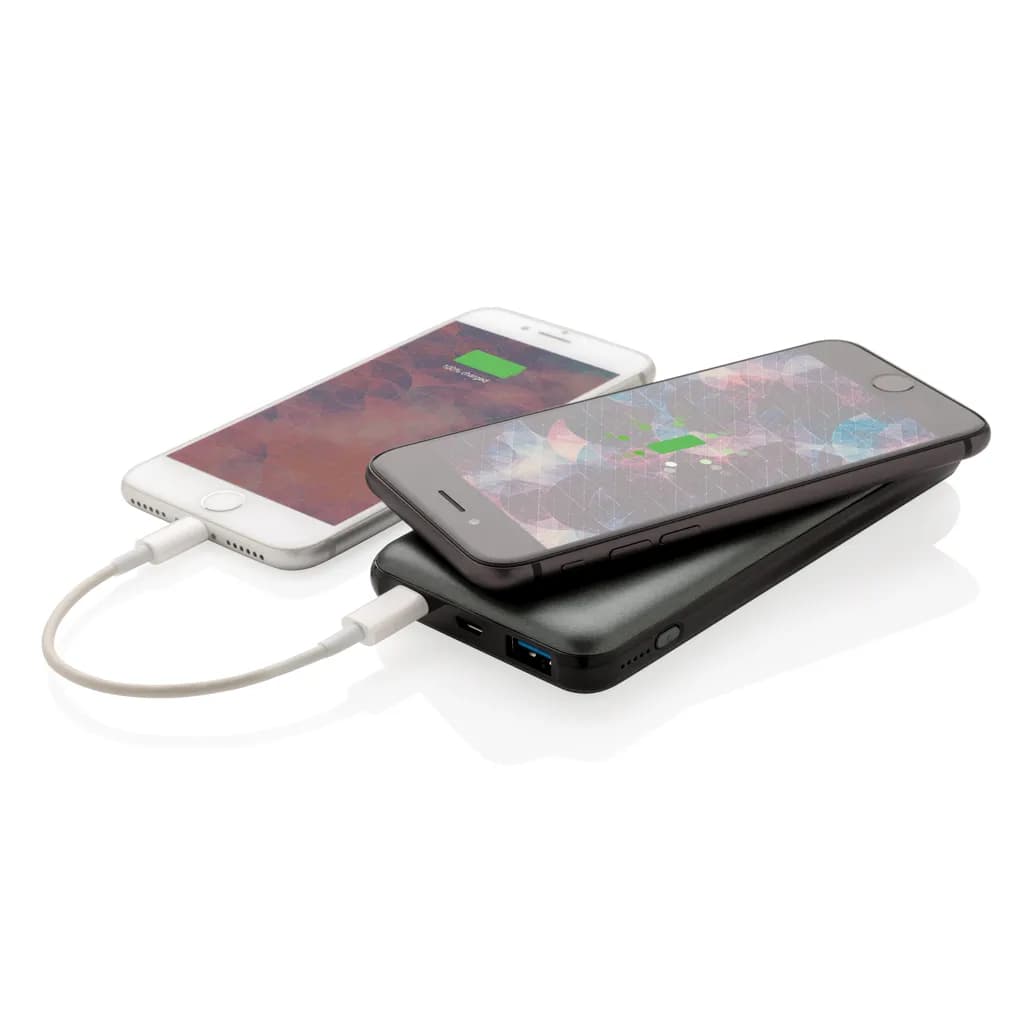 10.000 mAh FastCharging 10W Wireless Powerbank mit PD - grau