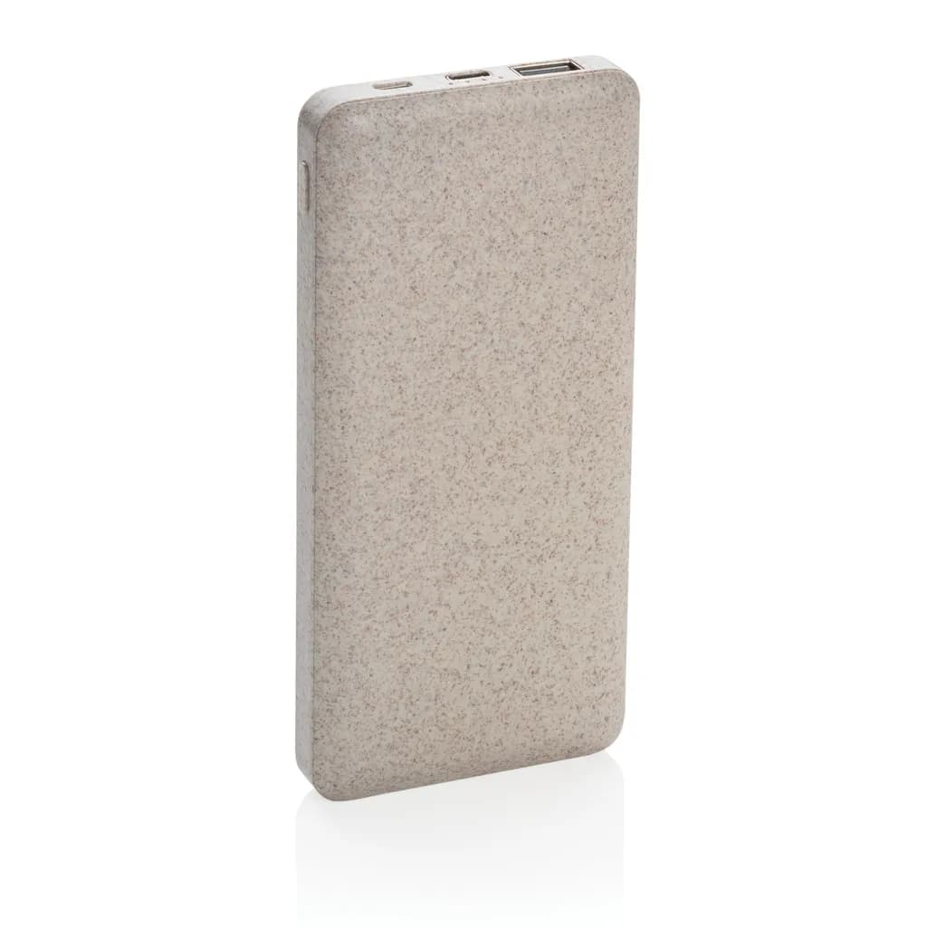 10.000 mAh Weizenstroh Powerbank - khaki