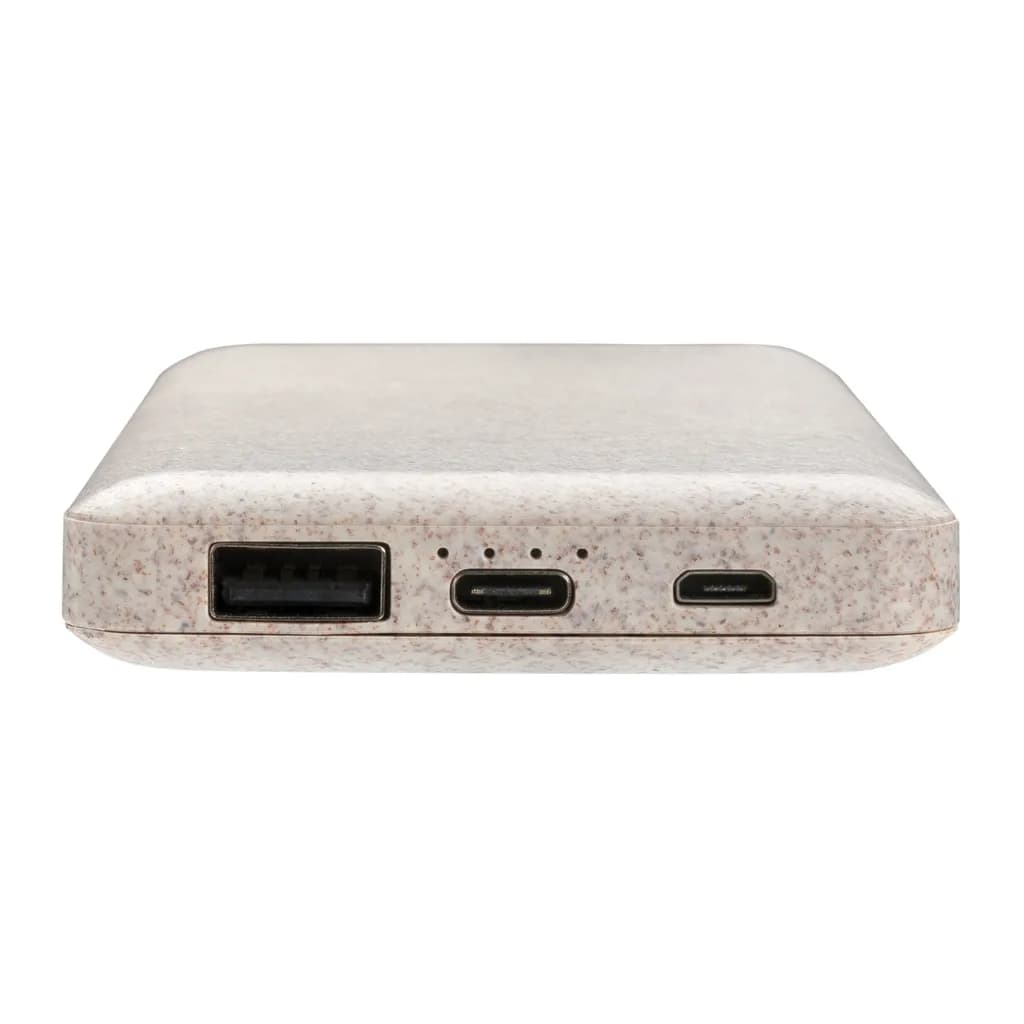 10.000 mAh Weizenstroh Powerbank - khaki