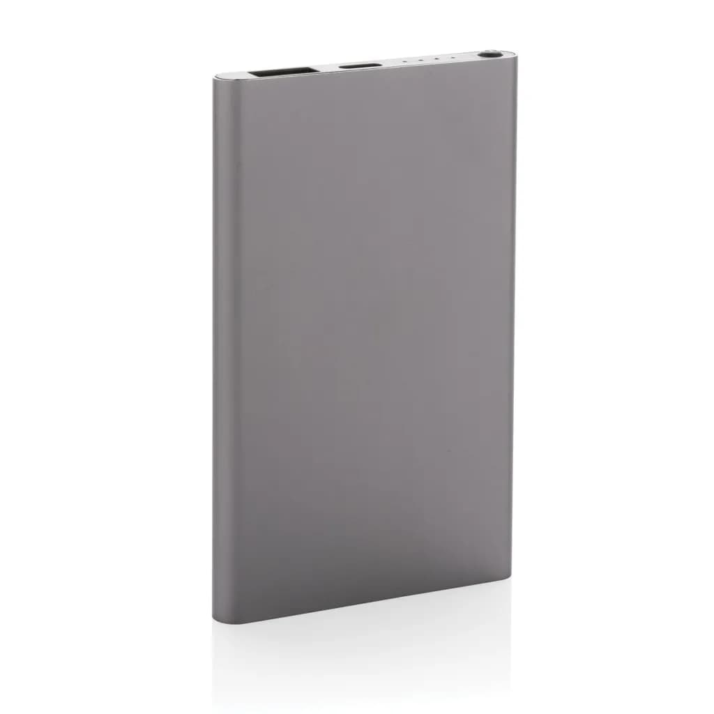 4.000mAh Type-C Powerbank aus RCS recyeltem ABS & Aluminium - anthrazit