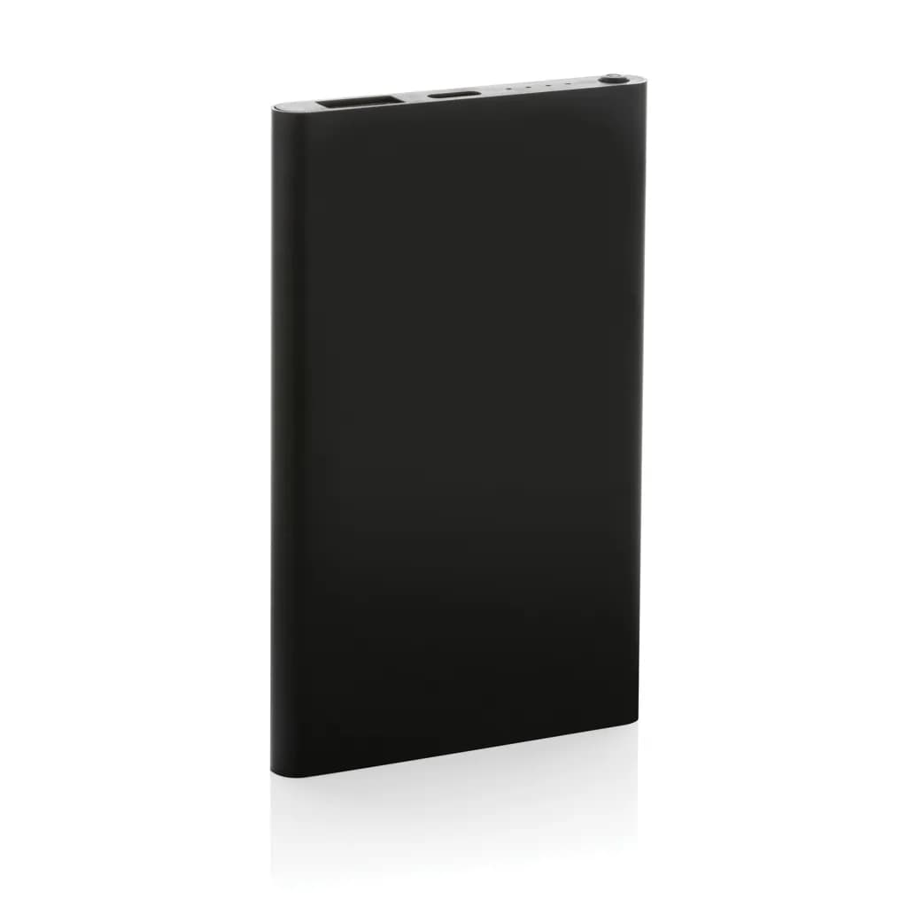 4.000mAh Type-C Powerbank aus RCS recyeltem ABS & Aluminium - schwarz