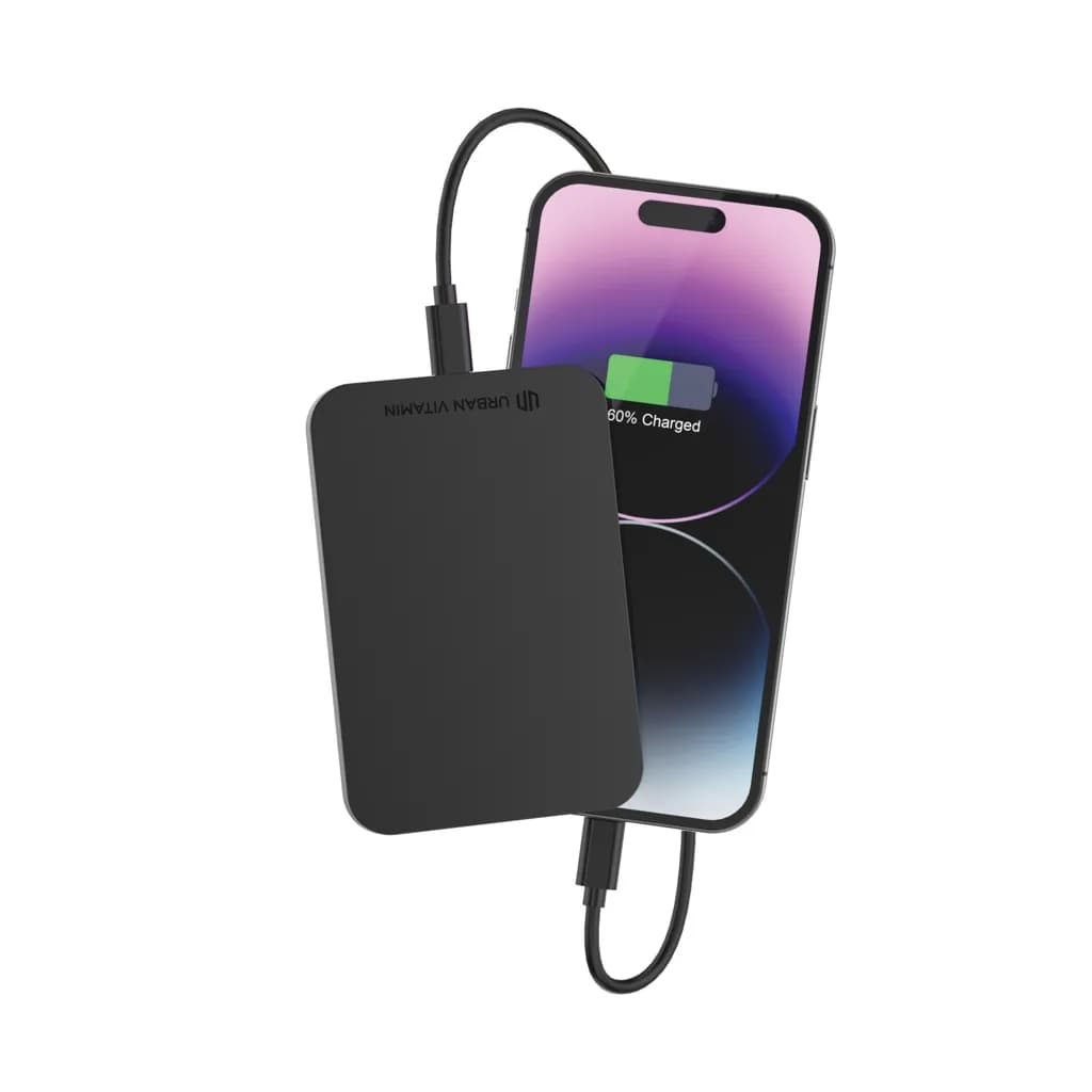 Urban Vitamin Burbank 3000mAh Powerbank aus RCS Plastik/Alu - schwarz