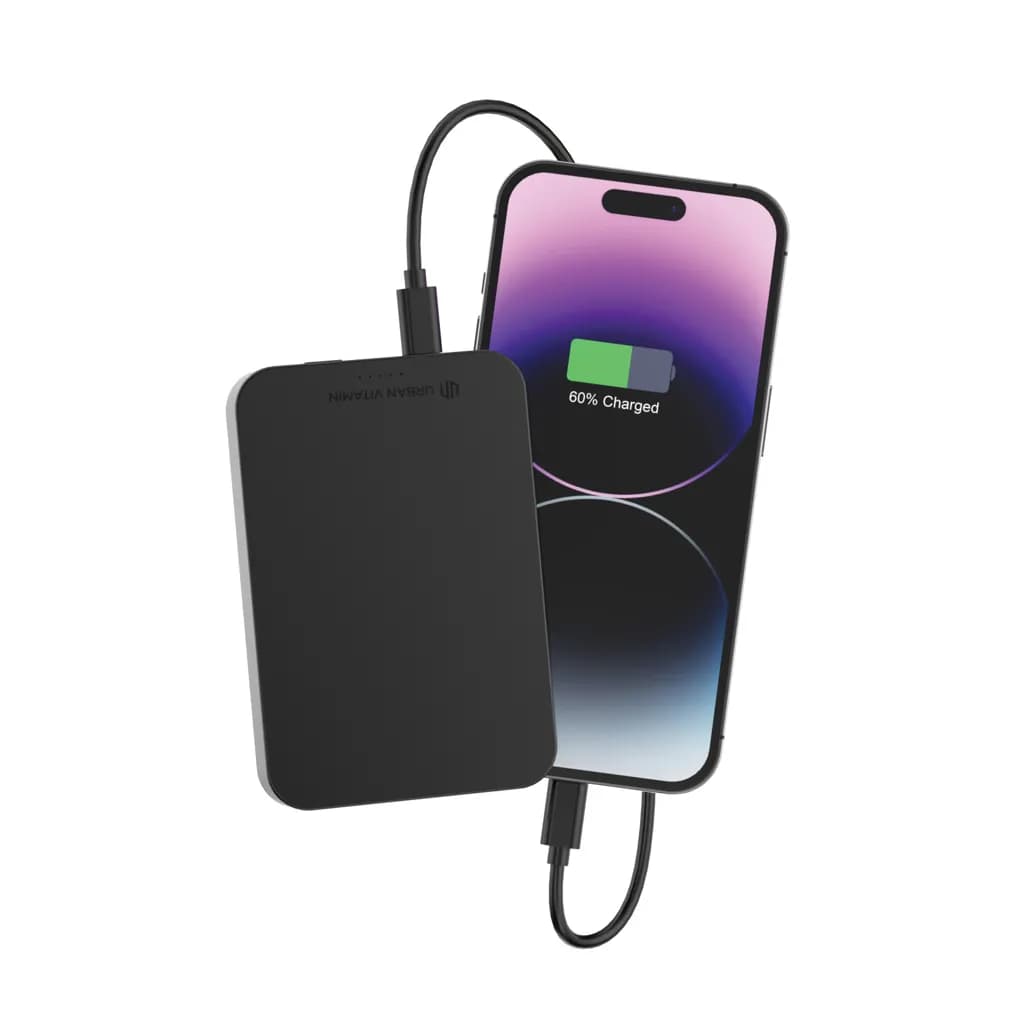 Urban Vitamin Compton 10000mAh Powerbank aus RCS Plastik/Alu - schwarz