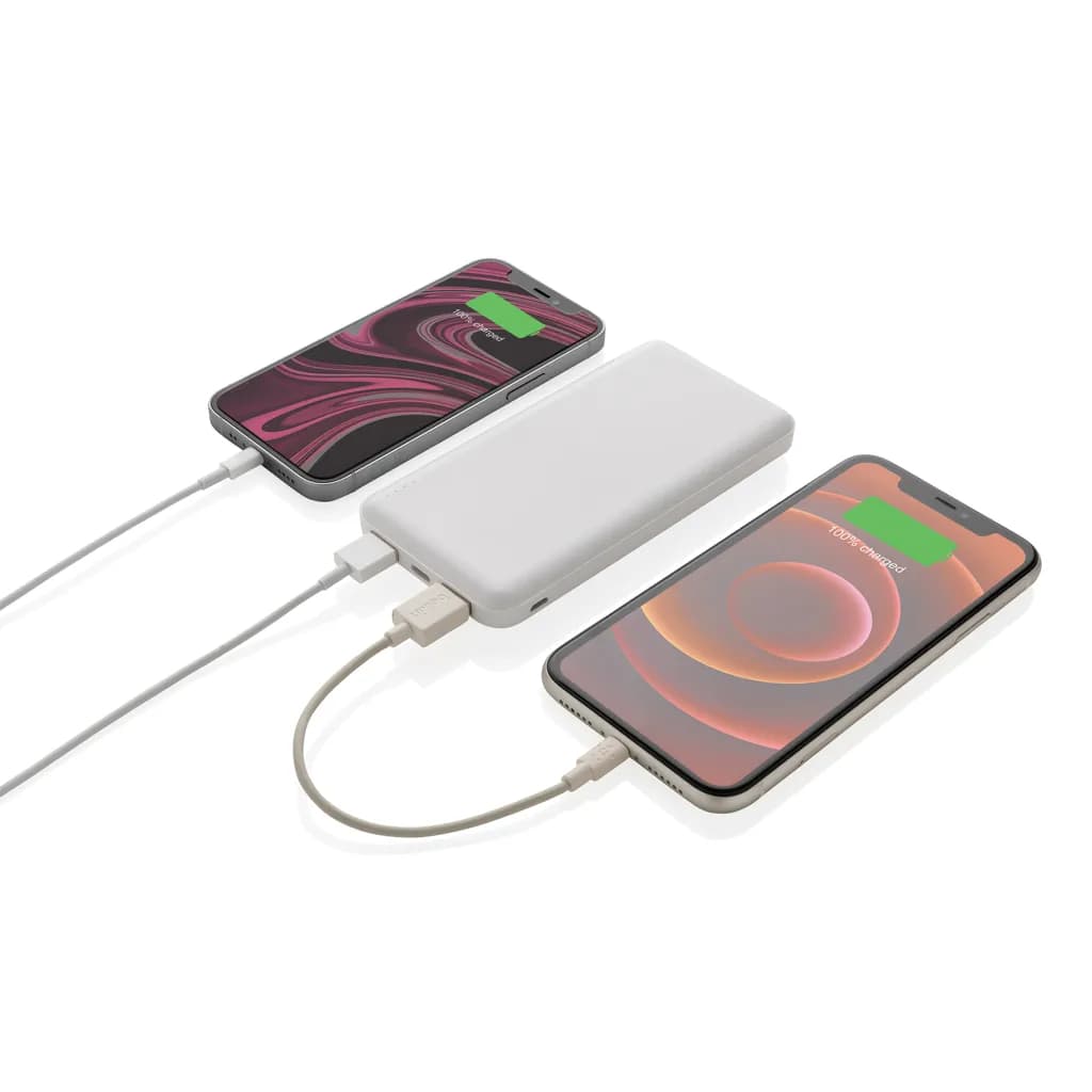 High Density 10.000 mAh Pocket Powerbank - weiß