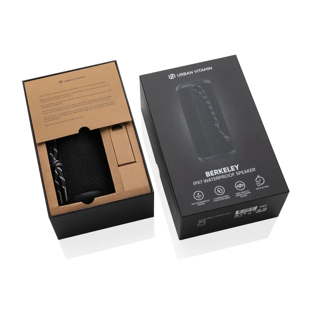 Urban Vitamin Berkeley IPX7 Wireless Lautsprecher - schwarz