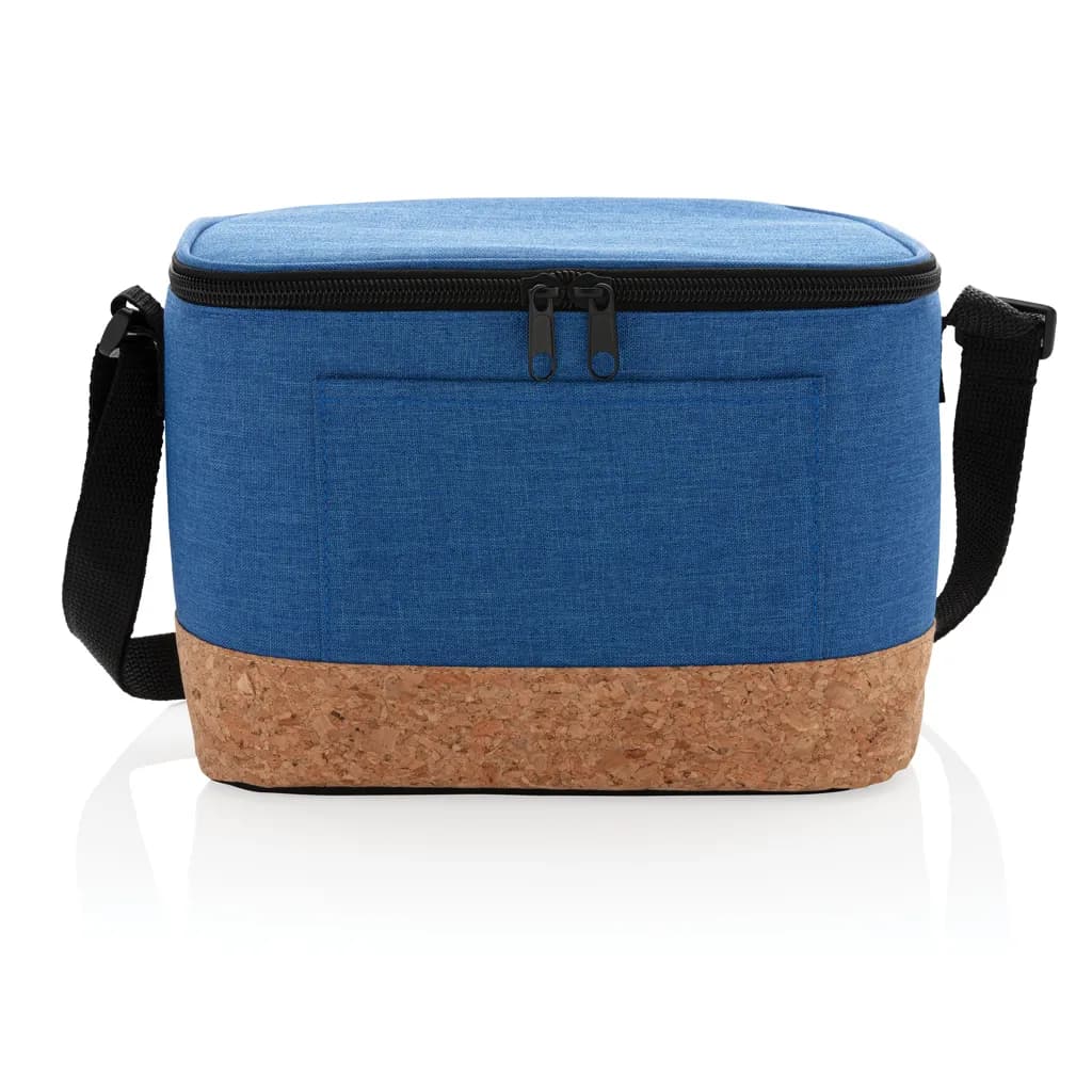 Two-Tone Kühltasche mit Korkdetails - blau