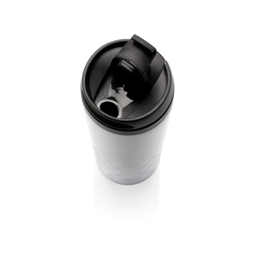 Geometrischer Becher - weiß