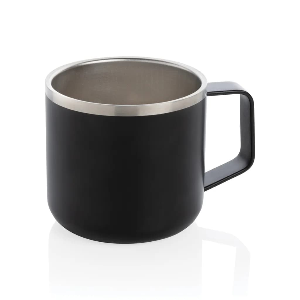 Stainless-Steel Camping-Tasse - schwarz
