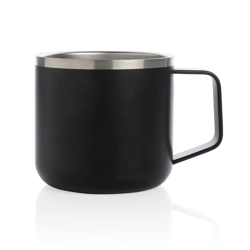 Stainless-Steel Camping-Tasse - schwarz