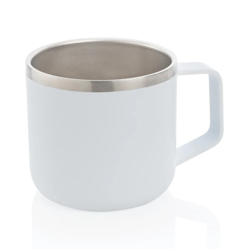 Stainless-Steel Camping-Tasse - weiß