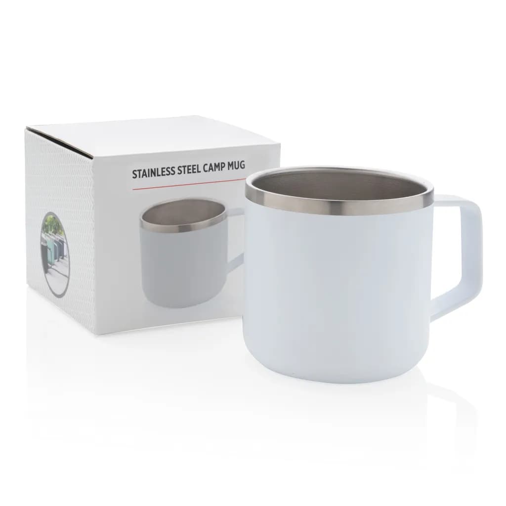 Stainless-Steel Camping-Tasse - weiß