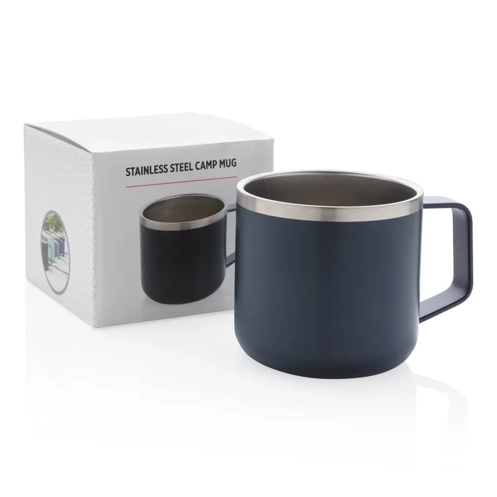 Stainless-Steel Camping-Tasse - blau