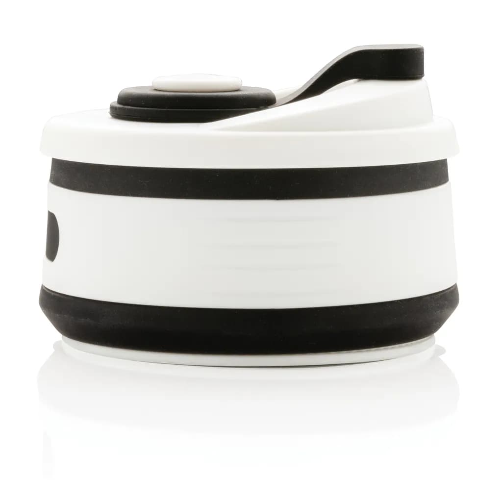 faltbarer Silikon-Becher - schwarz