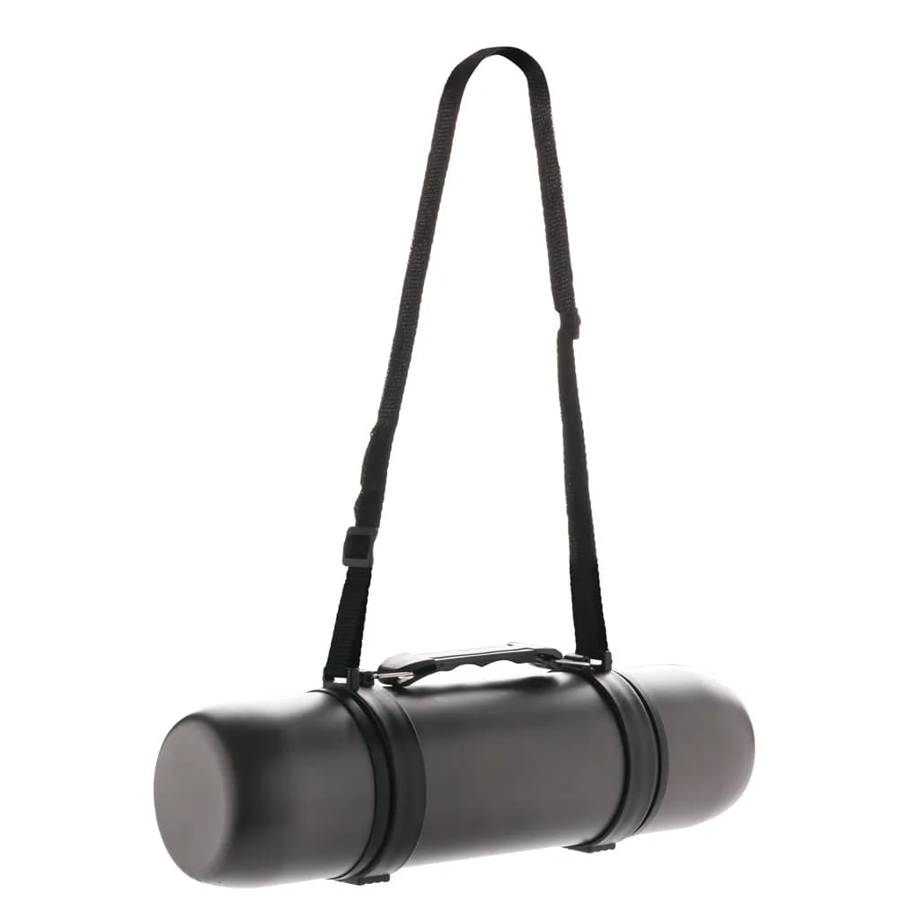 Thermosflasche mit 2 Bechern - grau