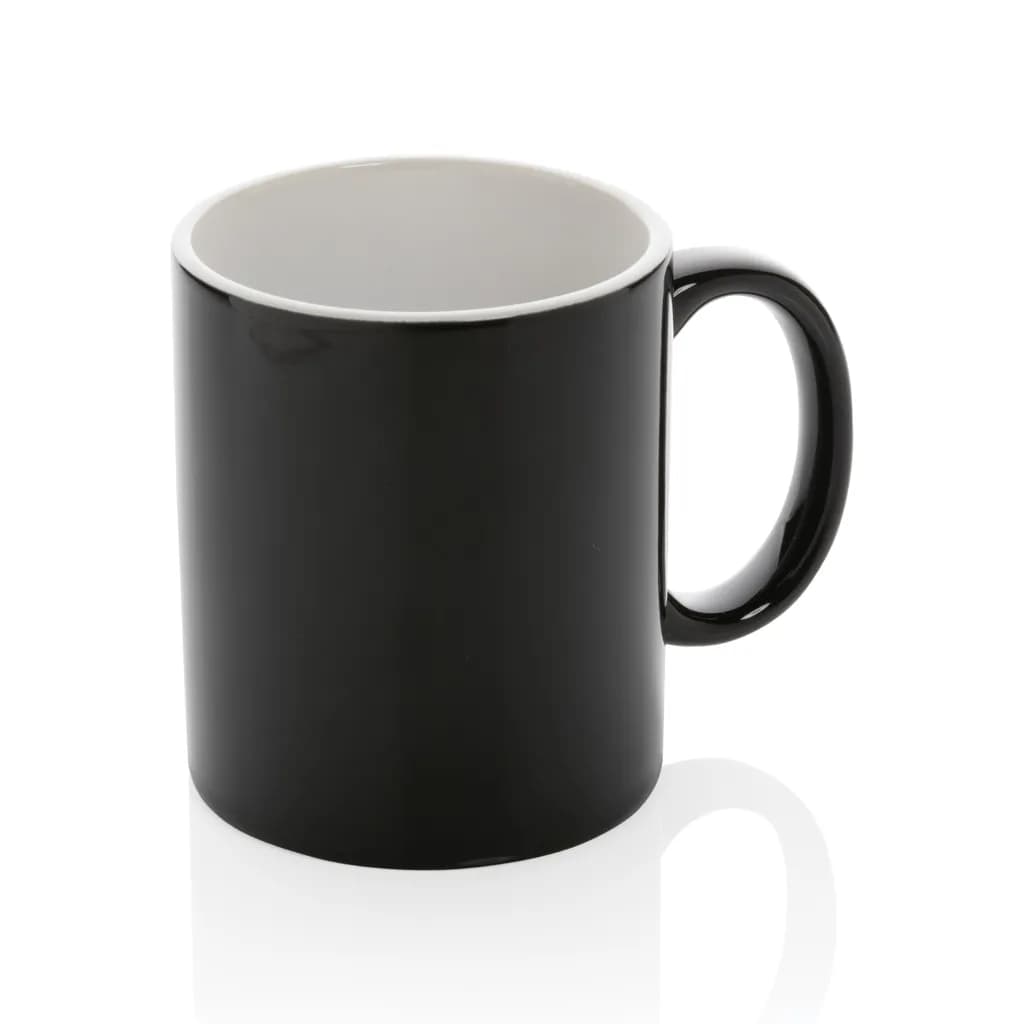 Basic Keramiktasse, 350ml - schwarz