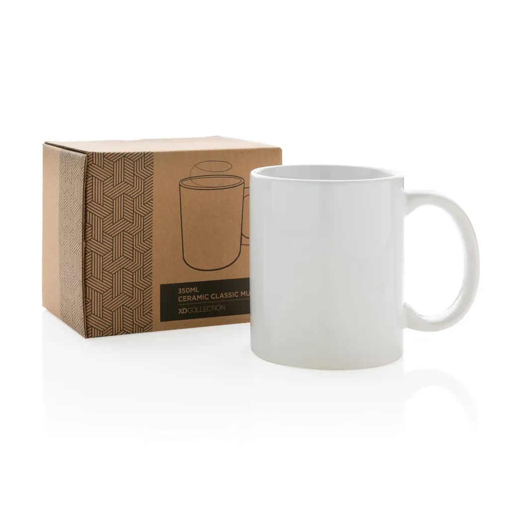 Basic Keramiktasse, 350ml - weiß