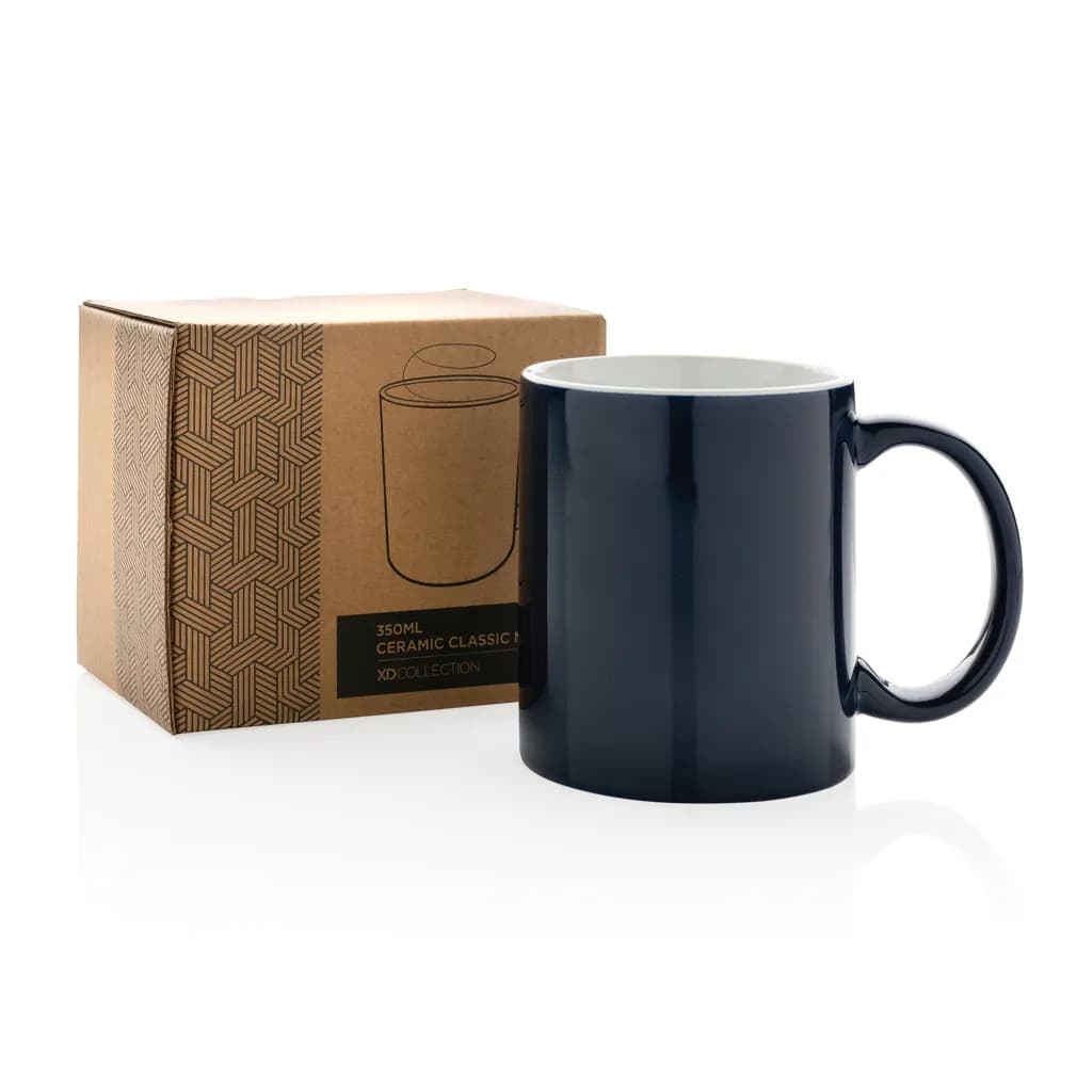 Basic Keramiktasse, 350ml - navy blau