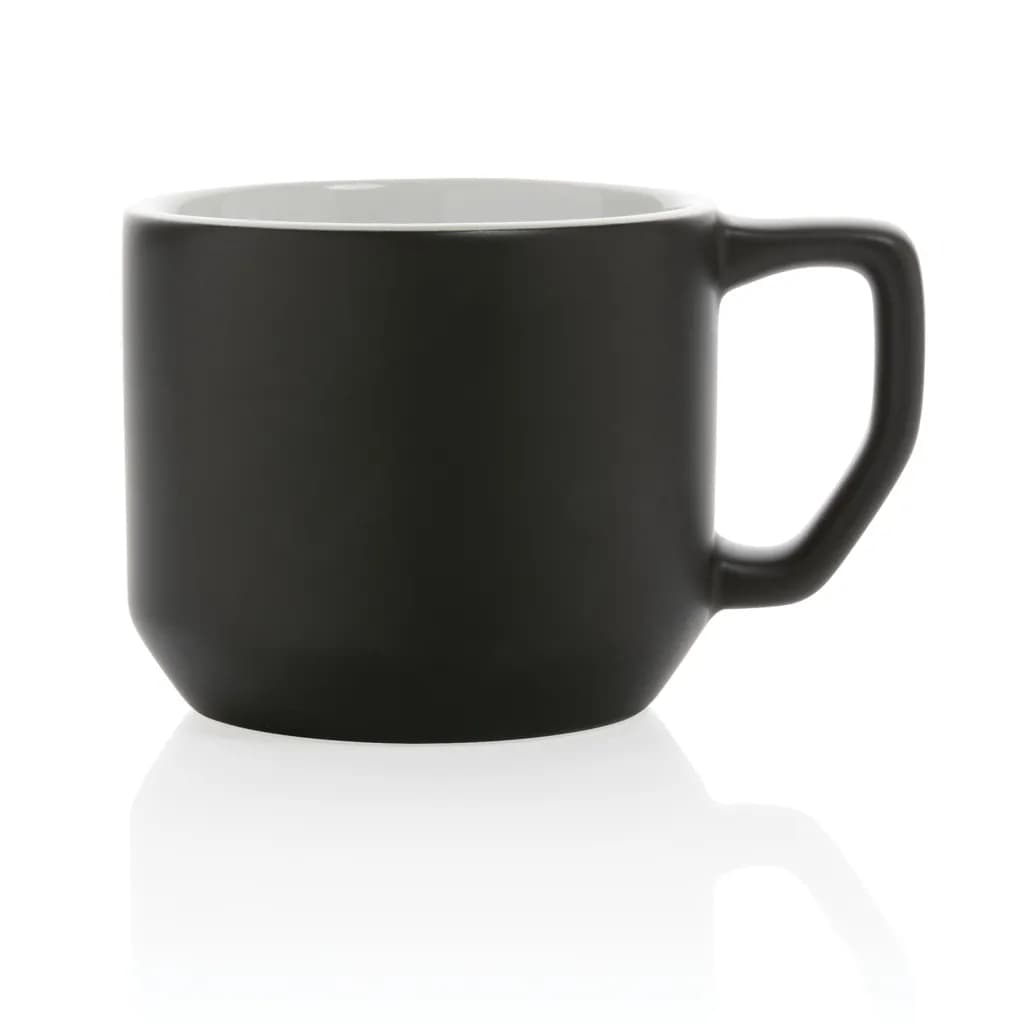 Moderne Keramiktasse, 350ml - schwarz