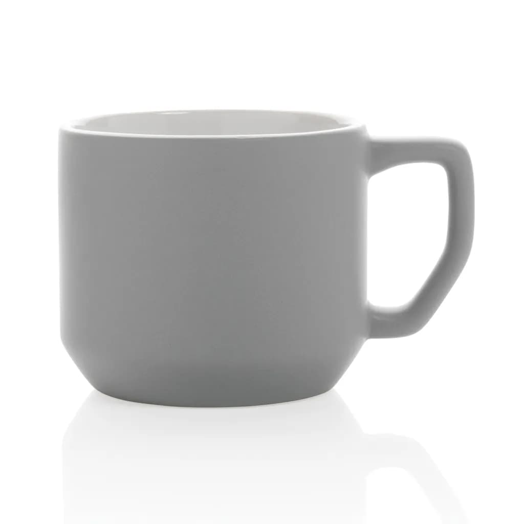 Moderne Keramiktasse, 350ml - grau
