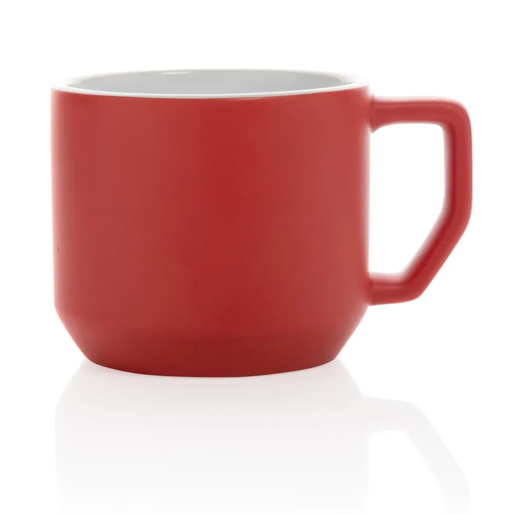 Moderne Keramiktasse, 350ml - rot