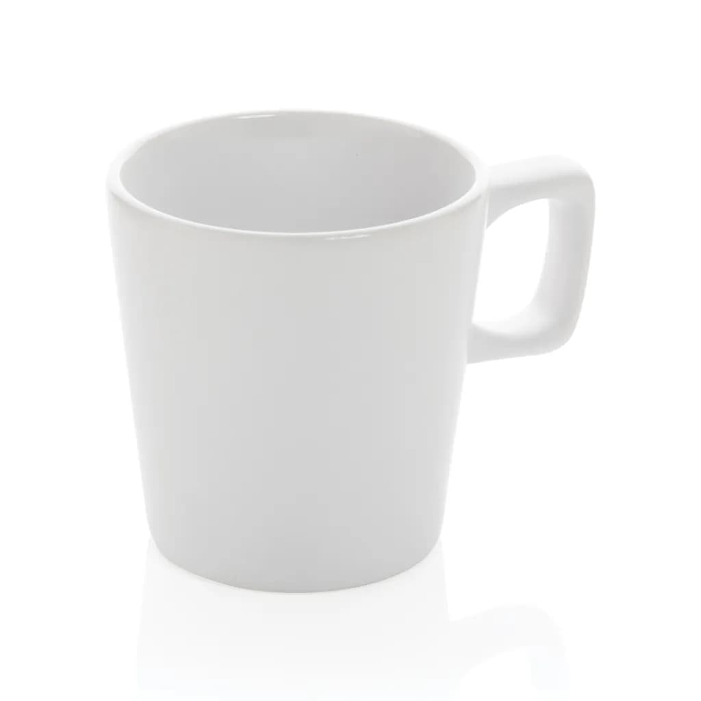 Moderne Keramik Kaffeetasse, 300ml - weiß