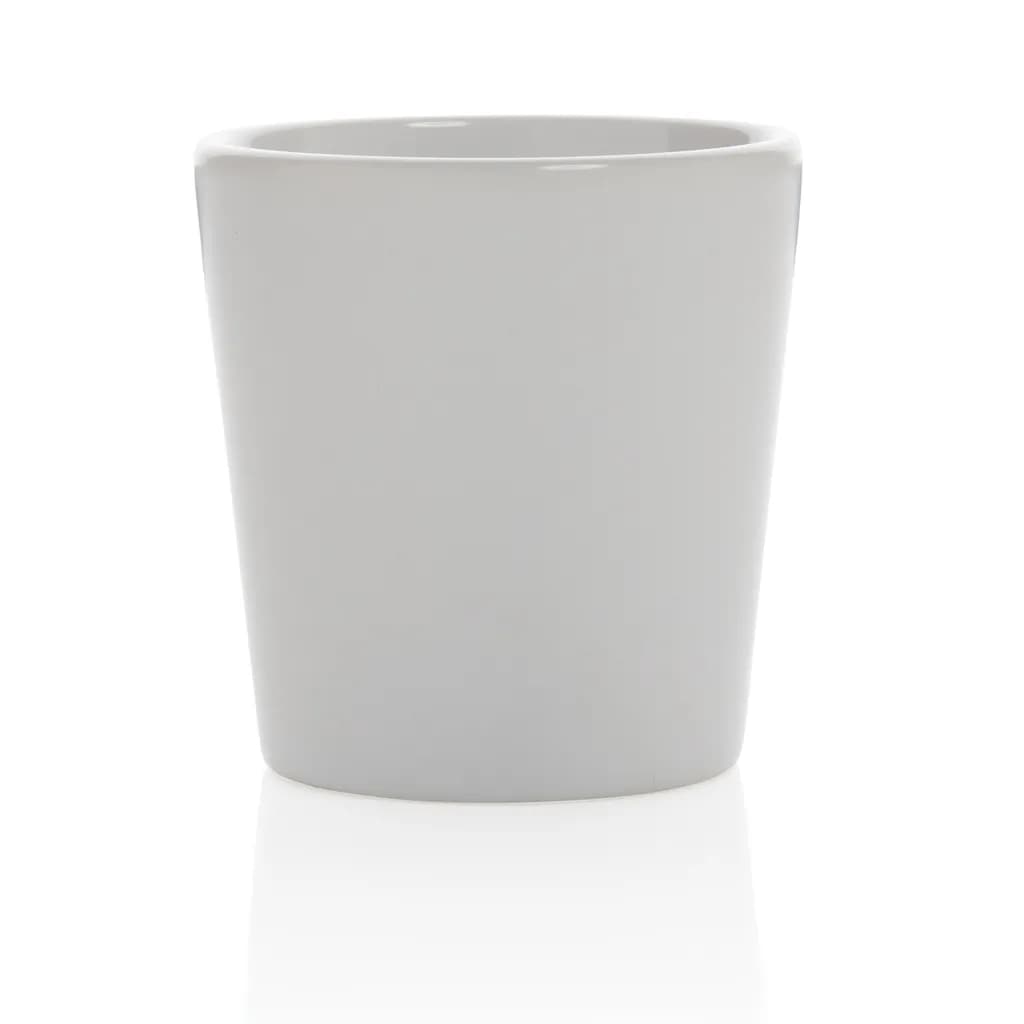 Moderne Keramik Kaffeetasse, 300ml - weiß