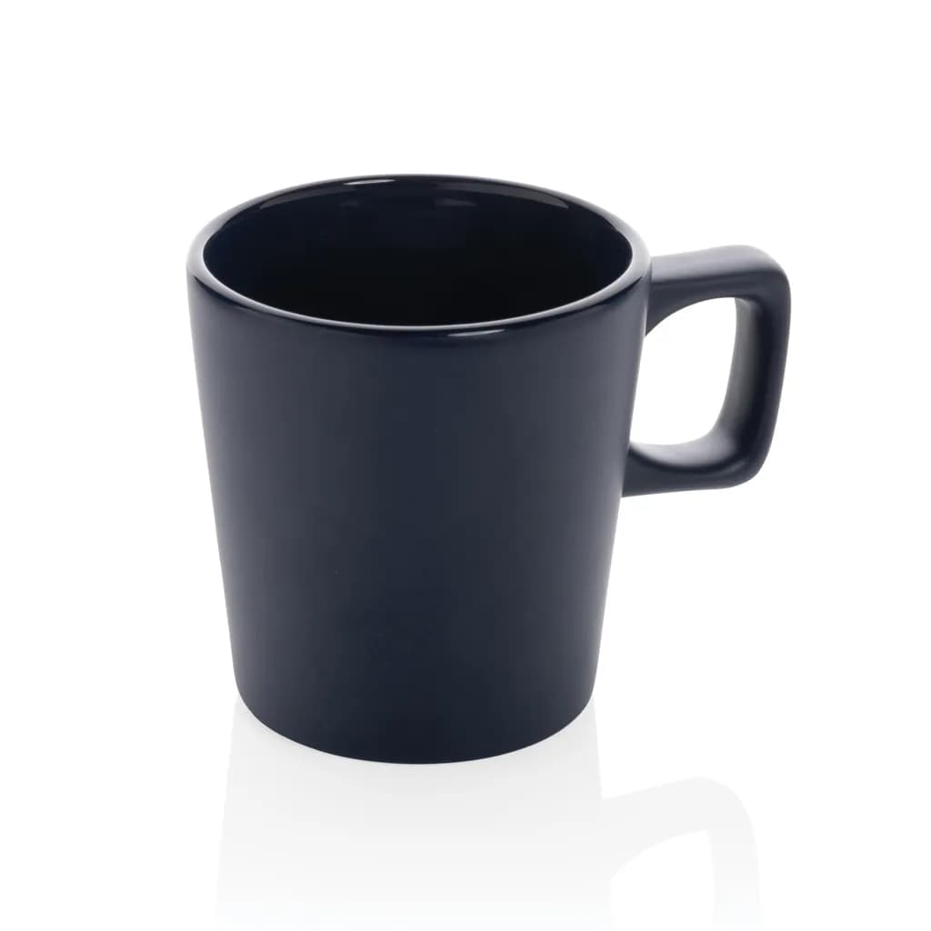Moderne Keramik Kaffeetasse, 300ml - navy blau
