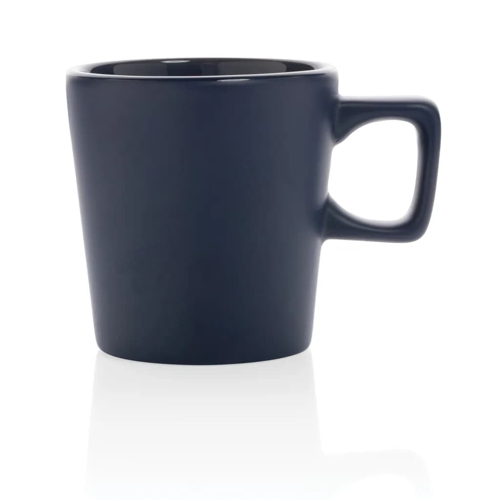 Moderne Keramik Kaffeetasse, 300ml - navy blau