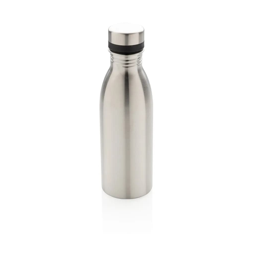 Deluxe Wasserflasche aus RCS recyceltem Stainless-Steel - silber