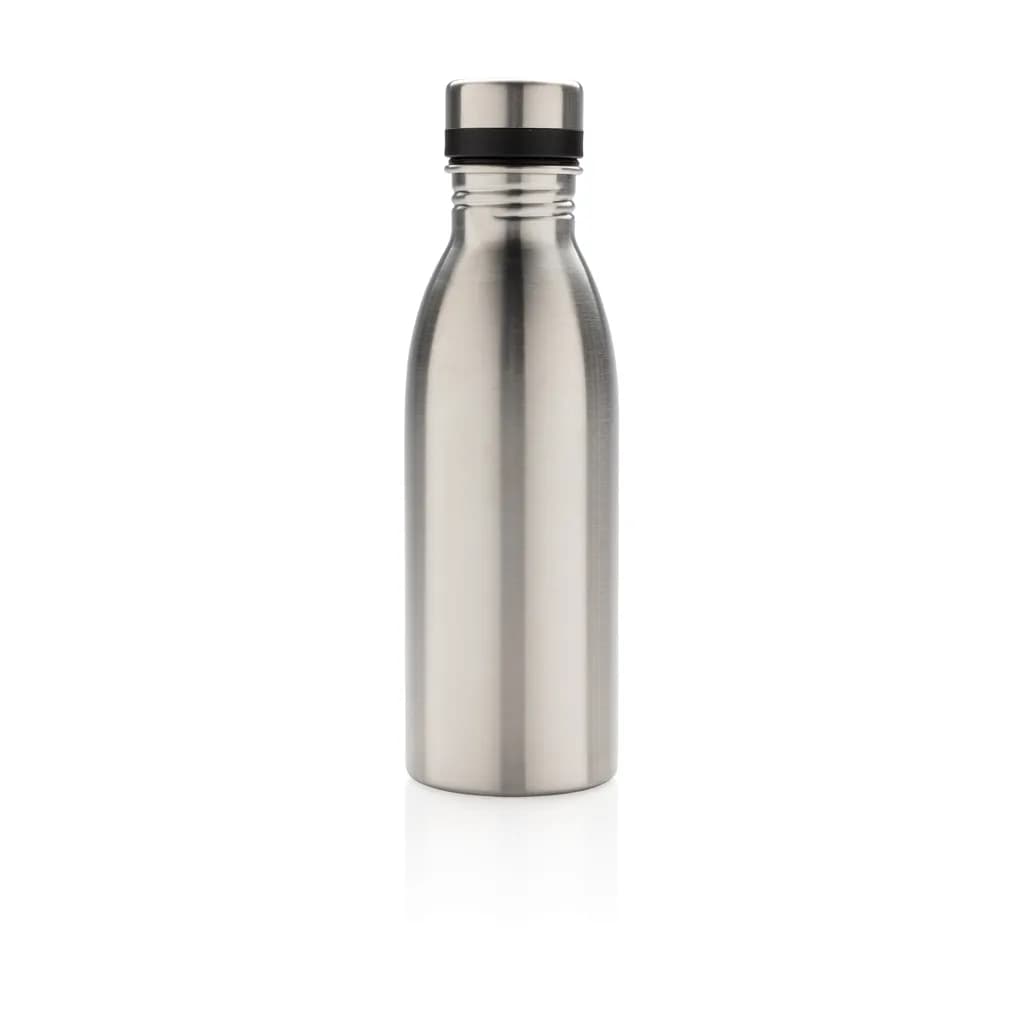 Deluxe Wasserflasche aus RCS recyceltem Stainless-Steel - silber