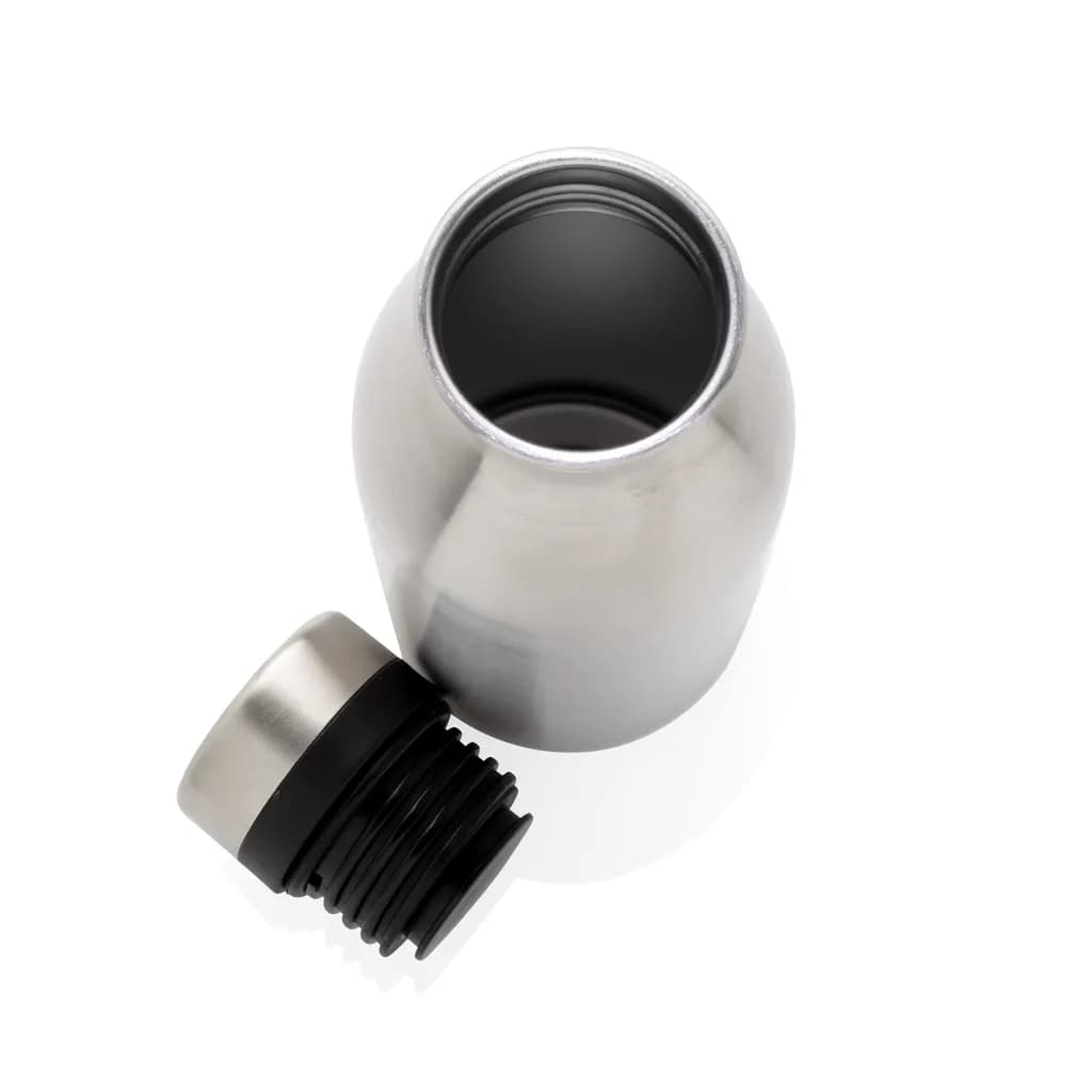 Deluxe Wasserflasche aus RCS recyceltem Stainless-Steel - silber