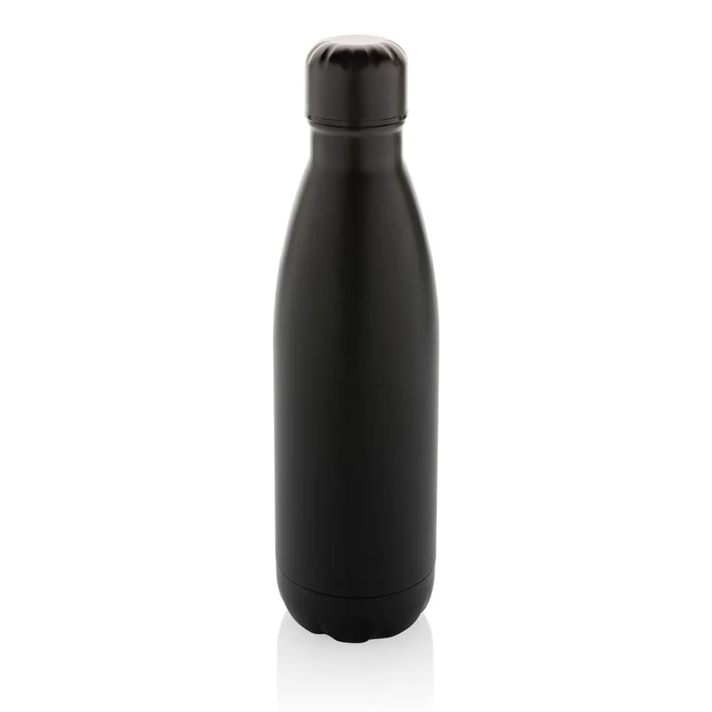 Eureka einwandige Wasserflasche aus RCS rec. Stainless-Steel - schwarz