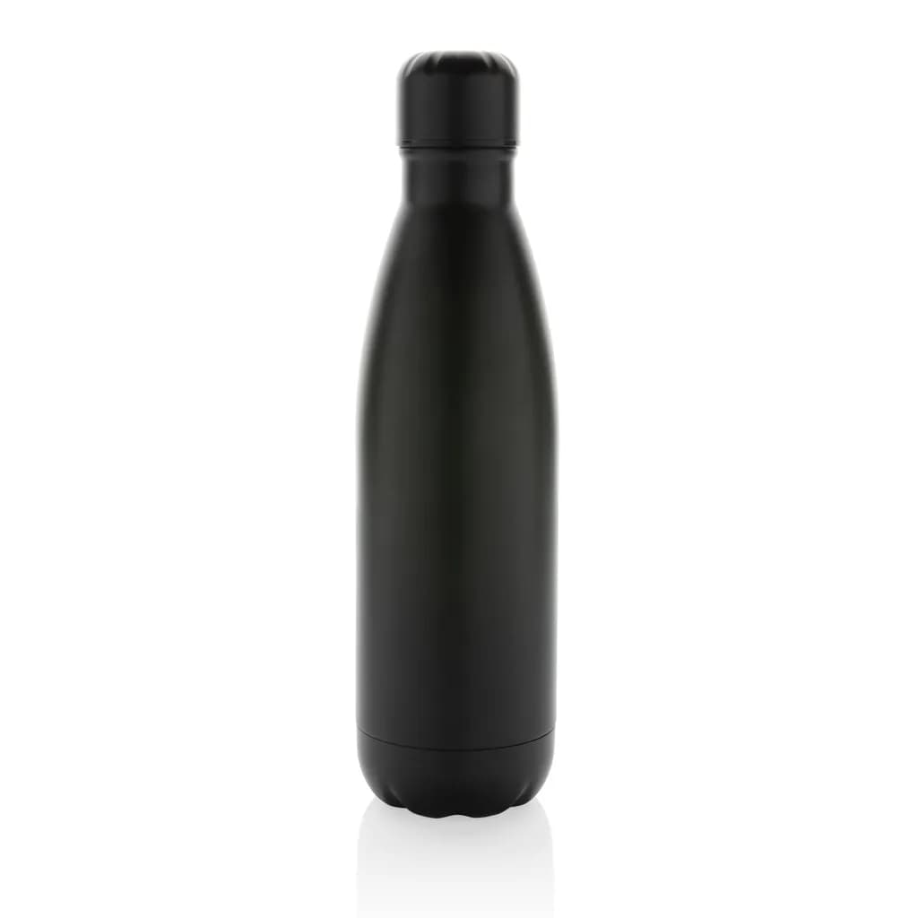 Eureka einwandige Wasserflasche aus RCS rec. Stainless-Steel - schwarz