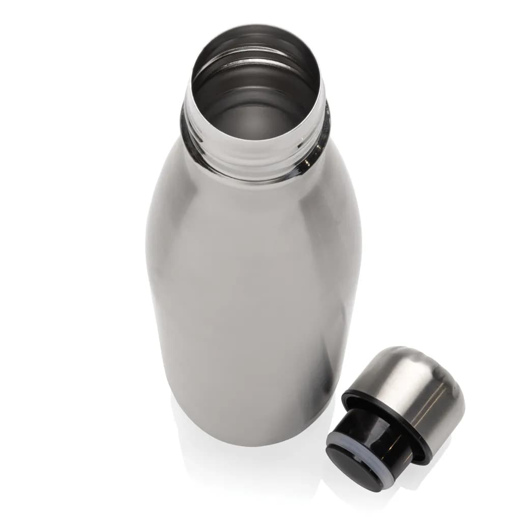Eureka einwandige Wasserflasche aus RCS rec. Stainless-Steel - silber
