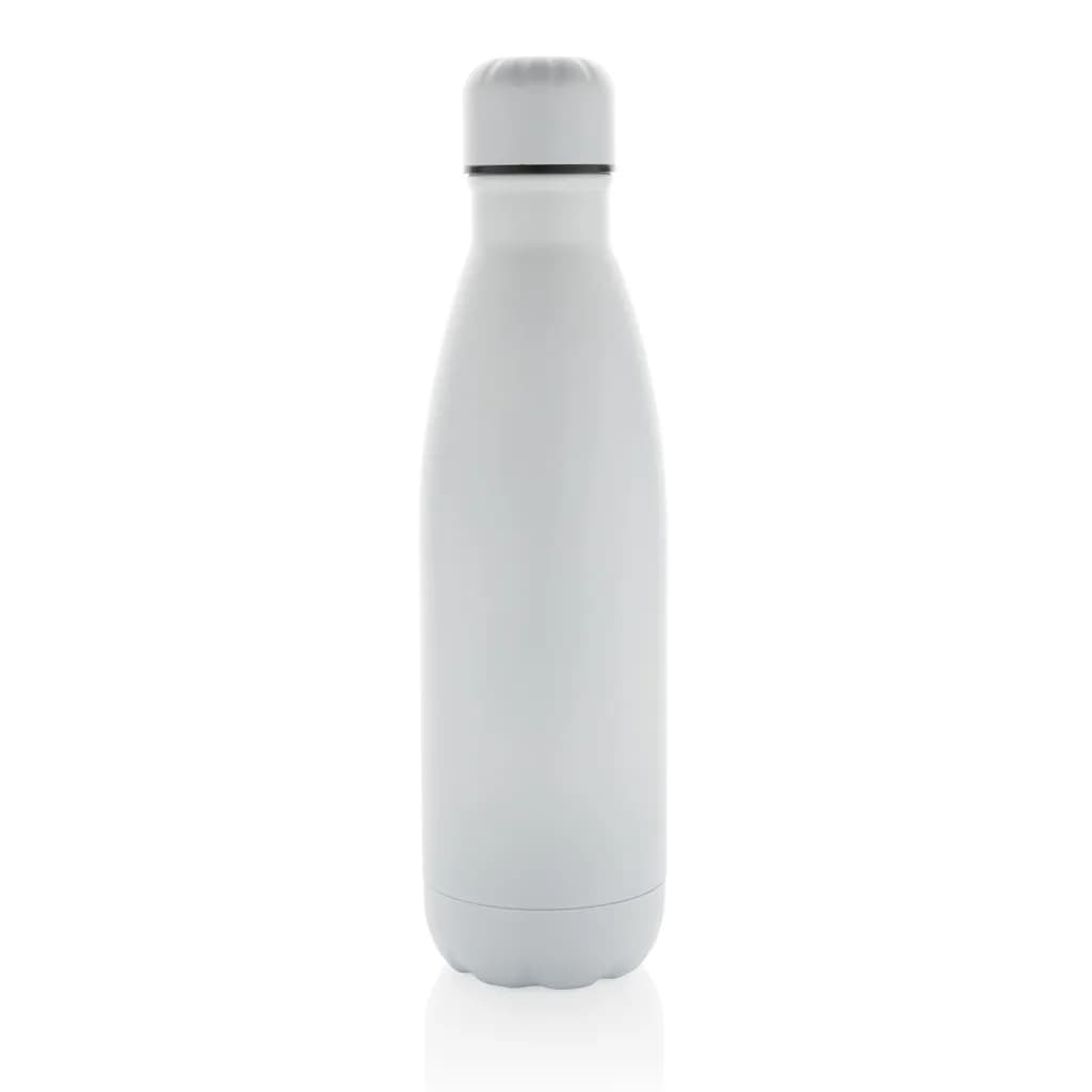 Eureka einwandige Wasserflasche aus RCS rec. Stainless-Steel - weiß