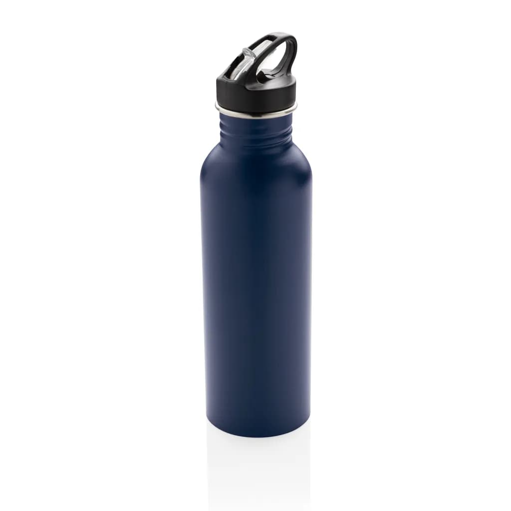 Deluxe Sportflasche aus Edelstahl - navy blau