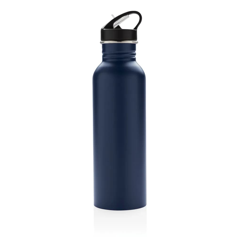 Deluxe Sportflasche aus Edelstahl - navy blau