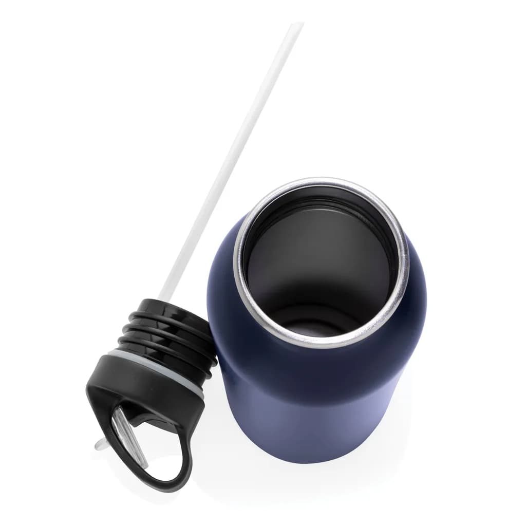 Deluxe Sportflasche aus Edelstahl - navy blau