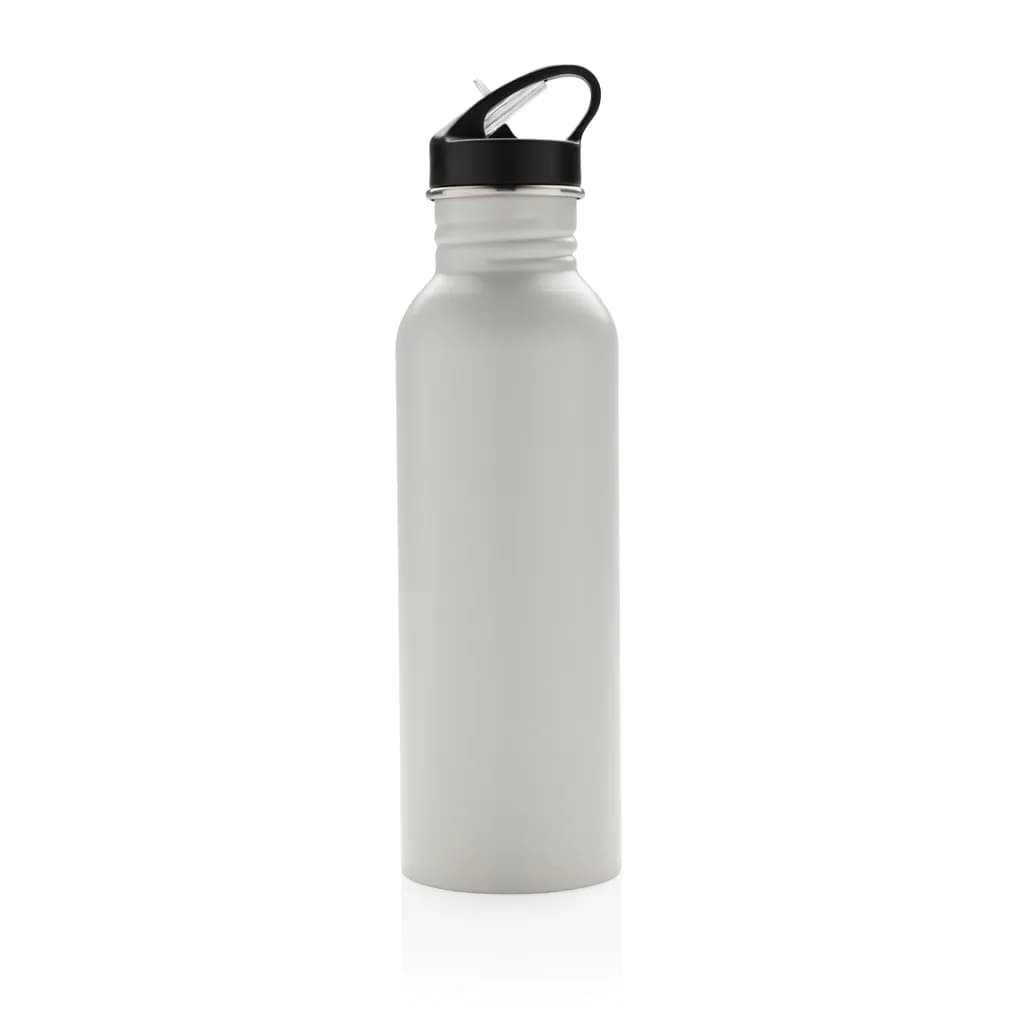 Deluxe Sportflasche aus Edelstahl - off white