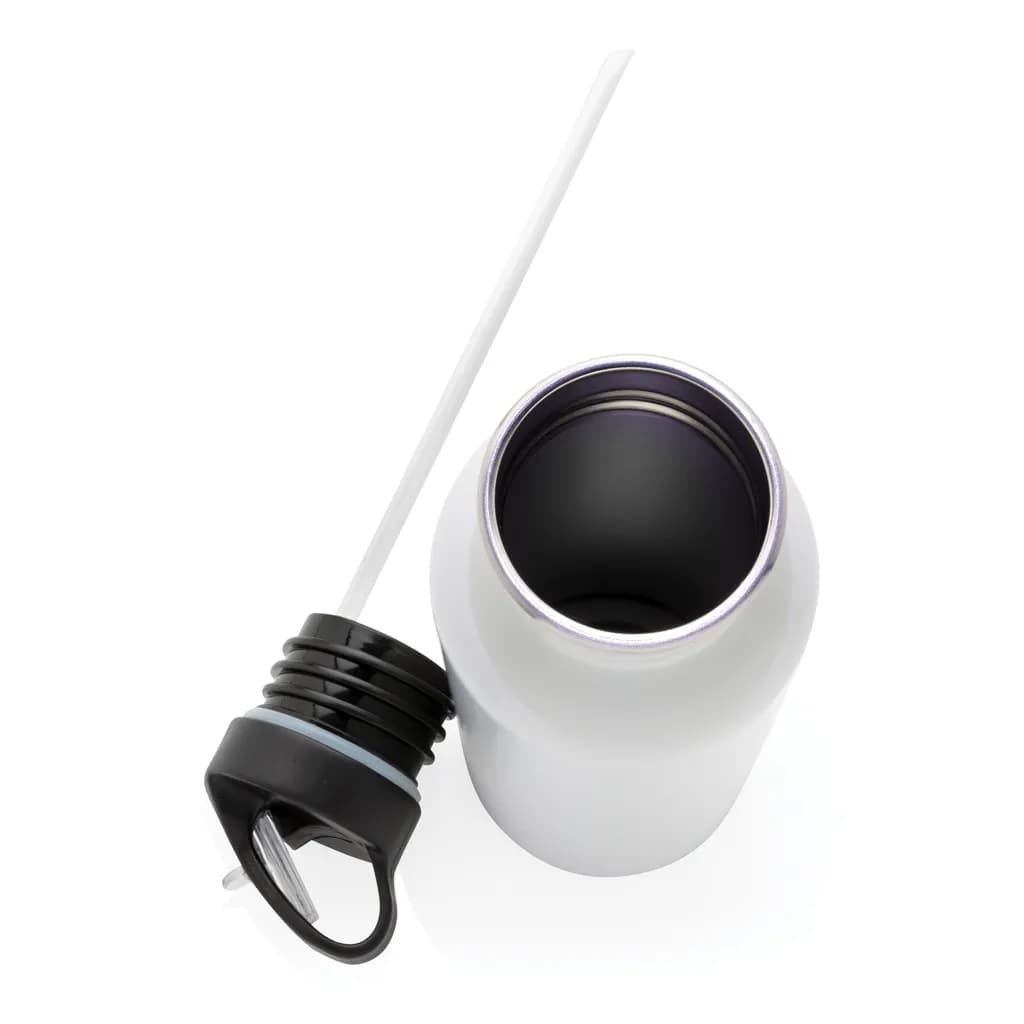 Deluxe Sportflasche aus Edelstahl - off white