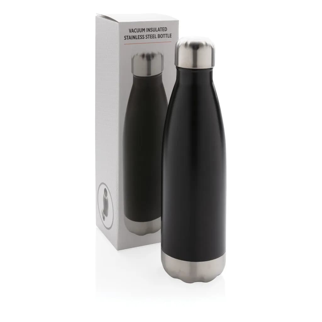 Vakuumisolierte Stainless Steel Flasche - schwarz