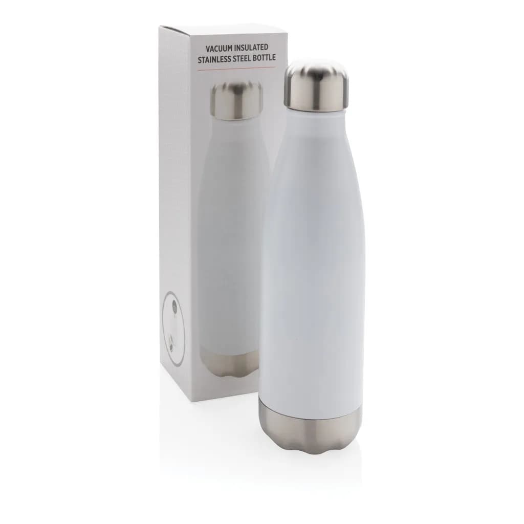 Vakuumisolierte Stainless Steel Flasche - weiß