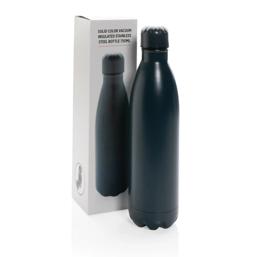 Solid Color Vakuum Stainless-Steel Flasche 750ml - blau