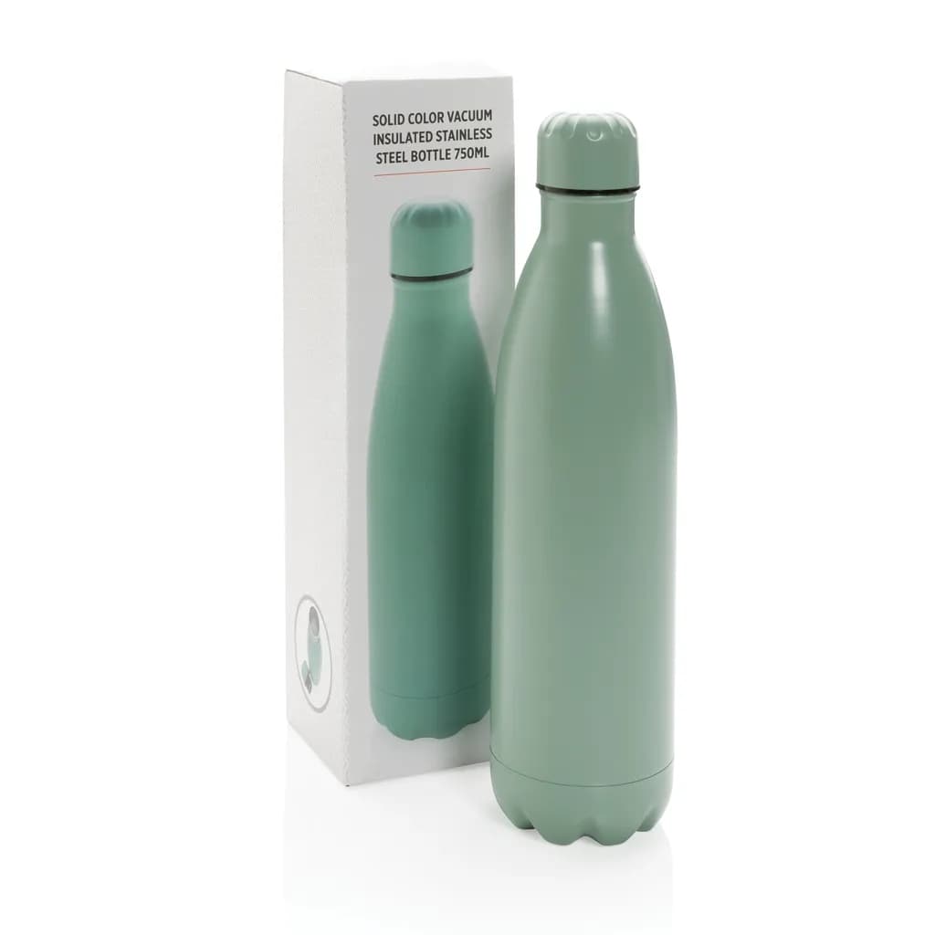 Solid Color Vakuum Stainless-Steel Flasche 750ml - grün