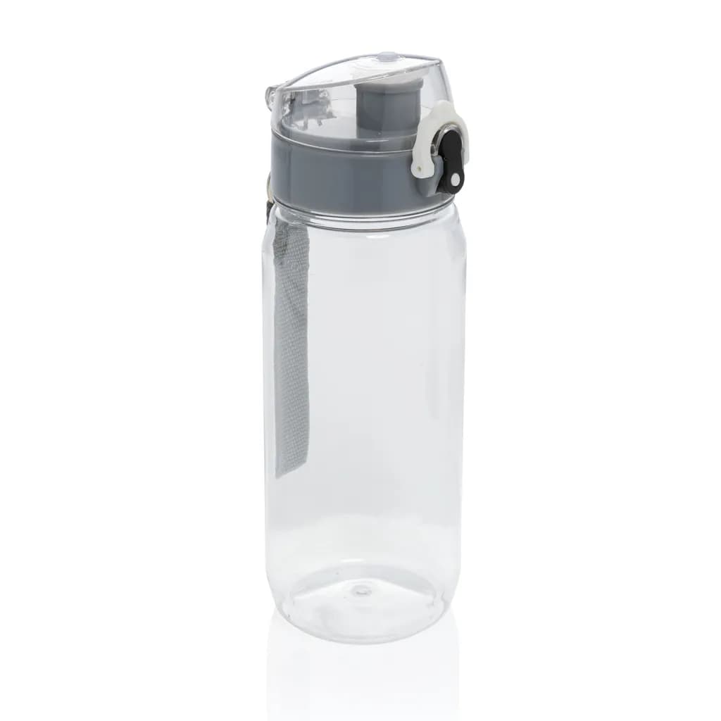 Yide RCS rPET verschließbare Wasserflasche 600ml - transparent