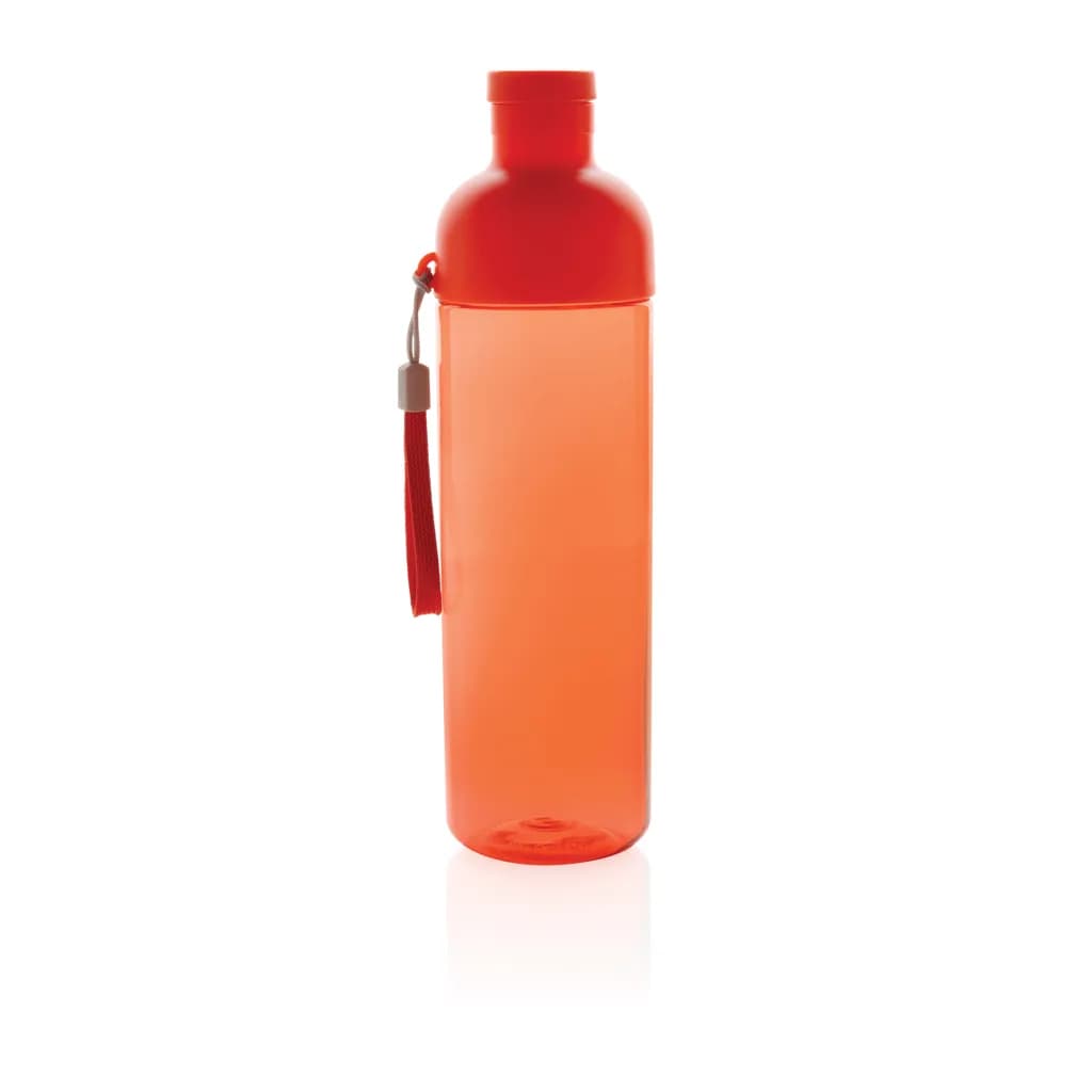Impact auslaufsichere Wasserflasche aus RCS recyc. PET 600ml - rot