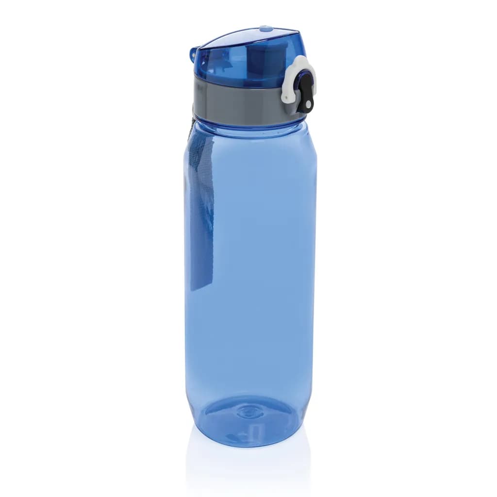 Yide verschließbare Wasserflasche aus RCS rec. PET, 800ml - blau